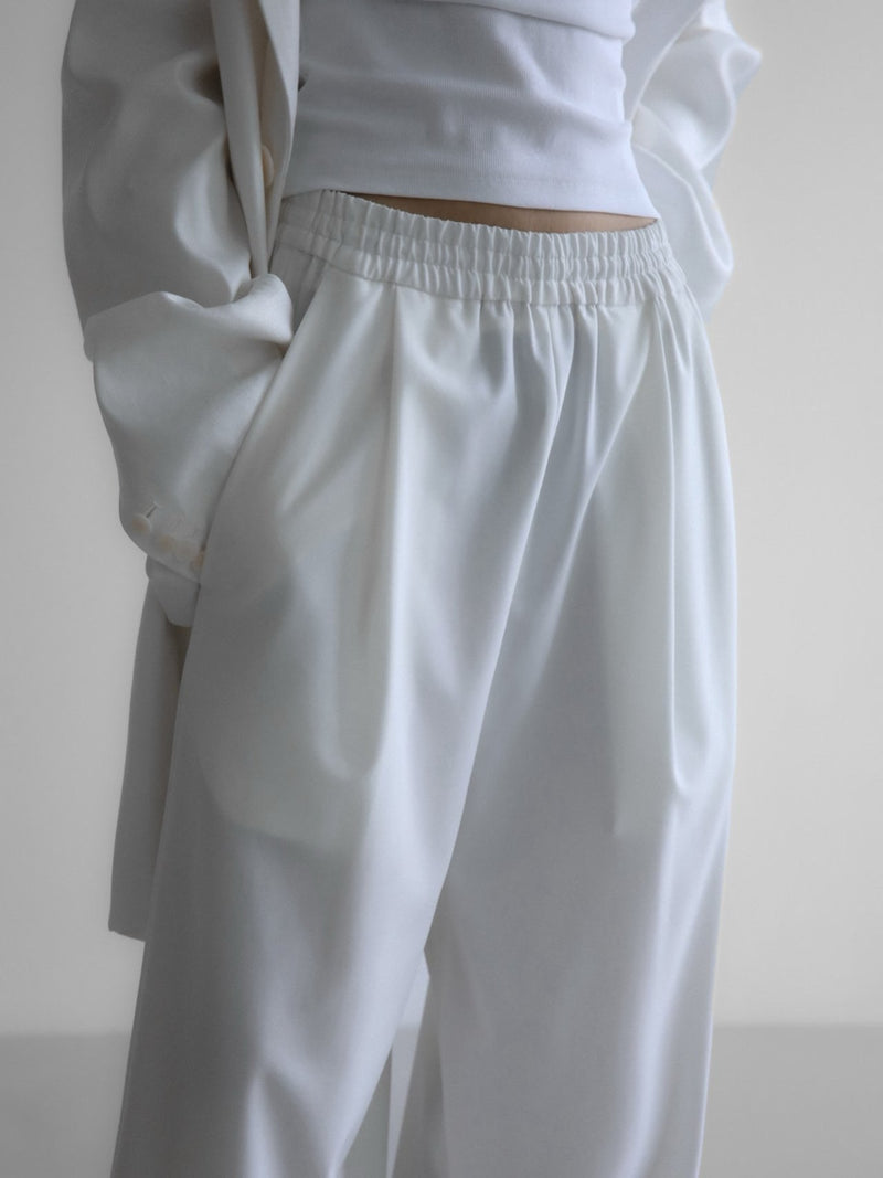 BANDED STRING WIDE TROUSERS