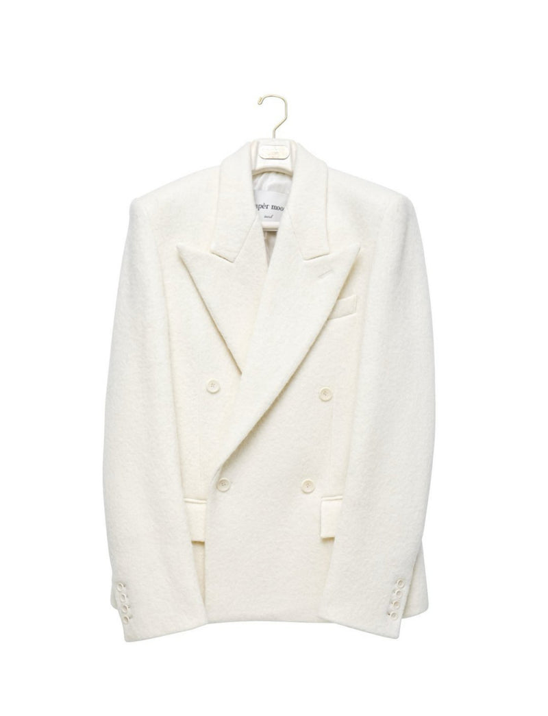 OVERSIZED ANGORA WOOL BLAZER