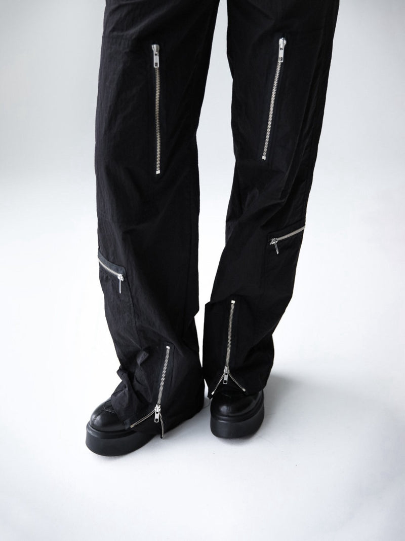 LUXE ZIPPED DETAIL TROUSERS