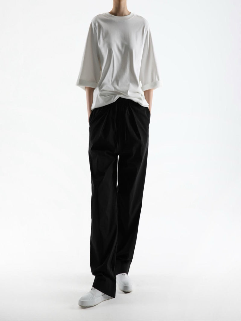 LINEN DRAWSTRING TROUSERS