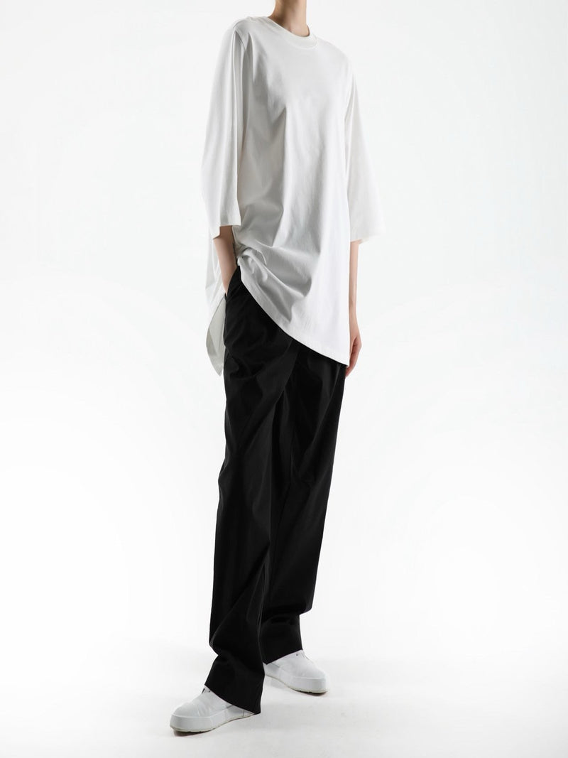 LINEN DRAWSTRING TROUSERS