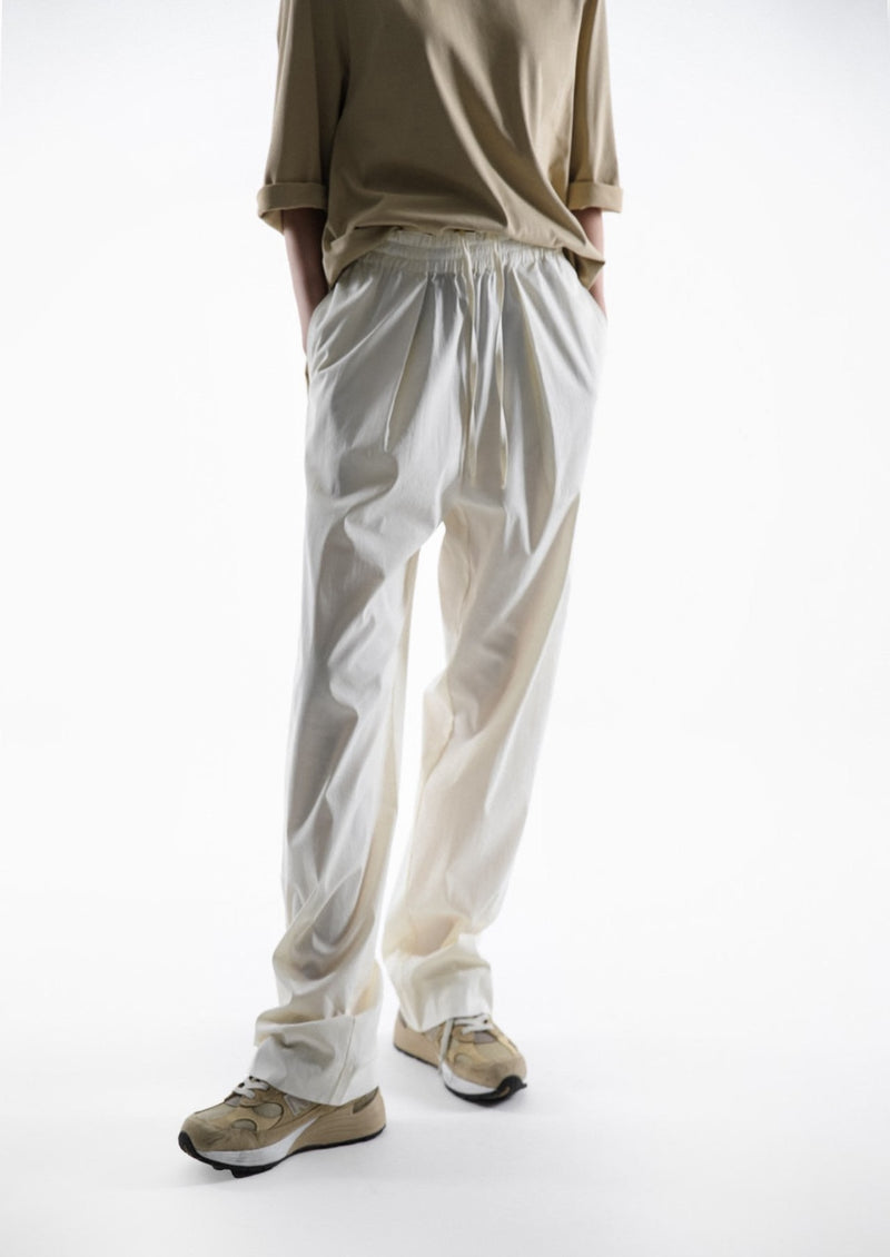 LINEN DRAWSTRING TROUSERS