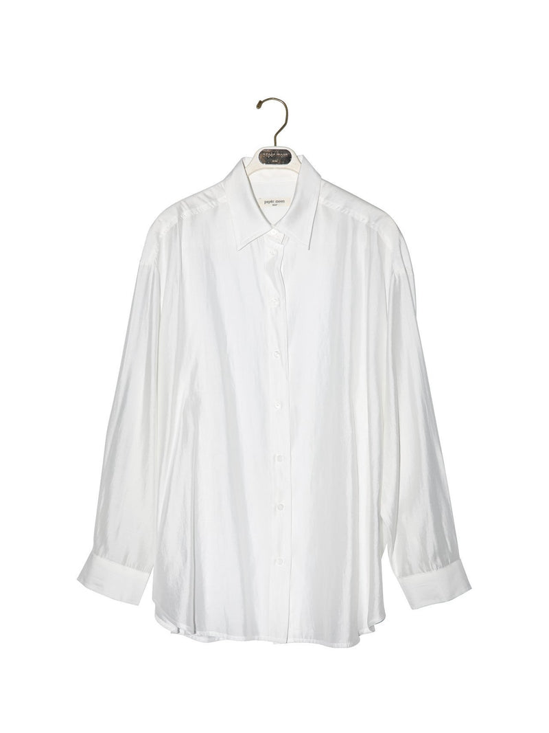 SHEER SILKY BUTTON DOWN SHIRT