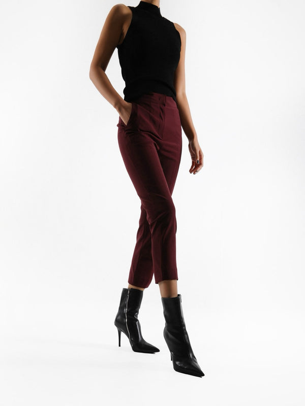 CLASSIC STITCHED DETAIL CAPRI TROUSERS