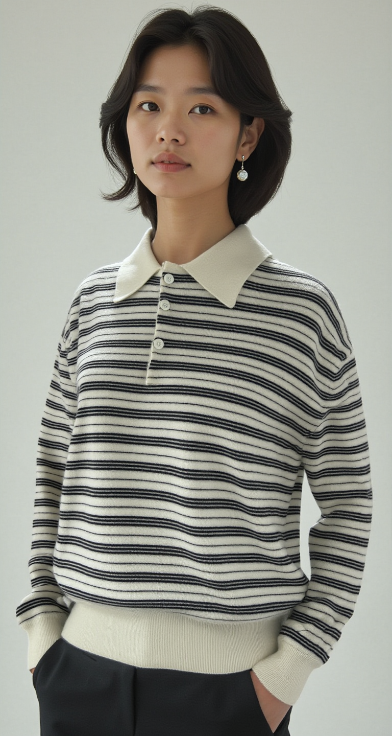 STRIPED WOOL SWEATER