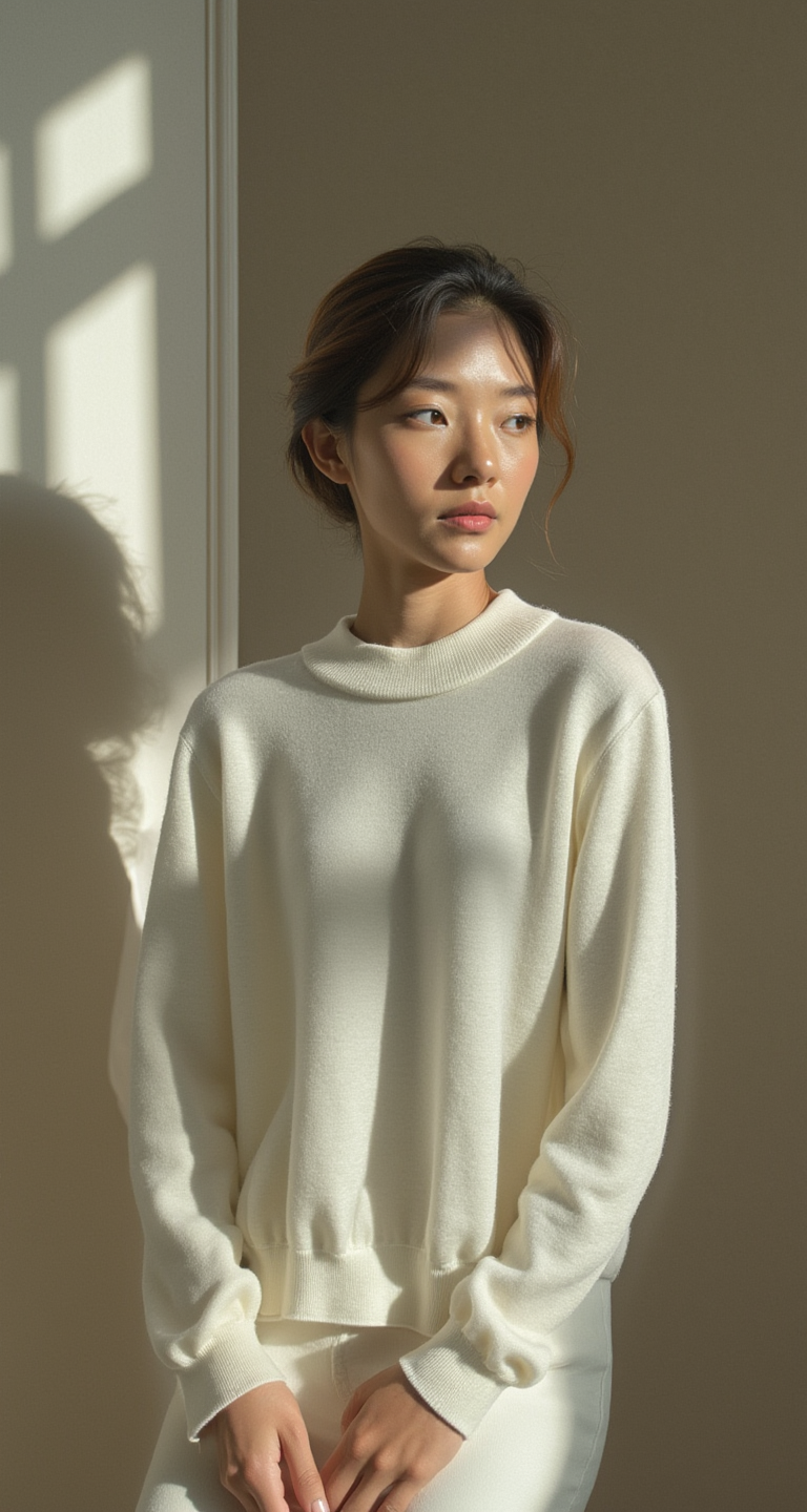 ESSENTIAL RIBBED TURTLENECK SWEATER