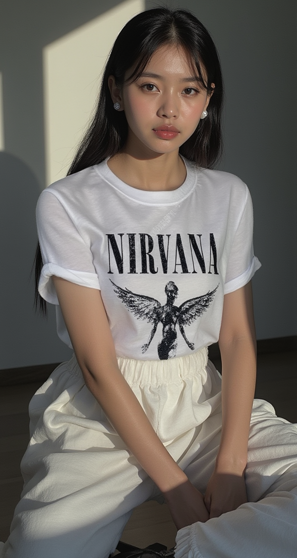 NIRVANA ANGEL GRAPHIC TEE