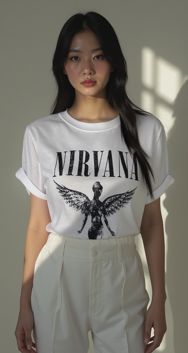 NIRVANA ANGEL GRAPHIC TEE