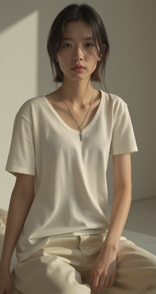 CLASSIC RELAXED FIT ORGANIC ROUND NECK TEE