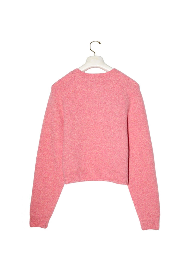 SOFT MOHAIR RAGLAN CROPPED KNIT