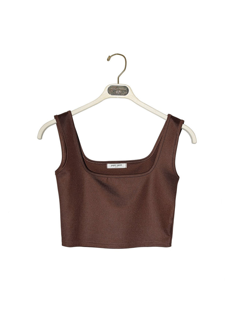 SQUARE NECK CROPPED TANK